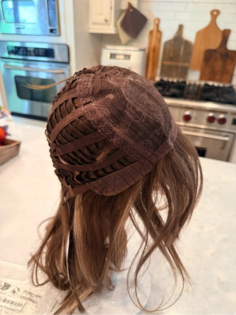 Womens Long Layered Wig - Brown 20”
